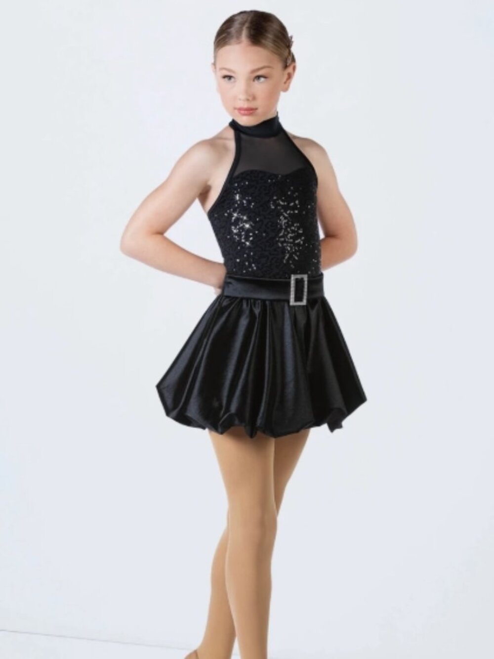 Weissman Dance Costume Into You 14180 Black Child XLC (16/18) Jazz Tap